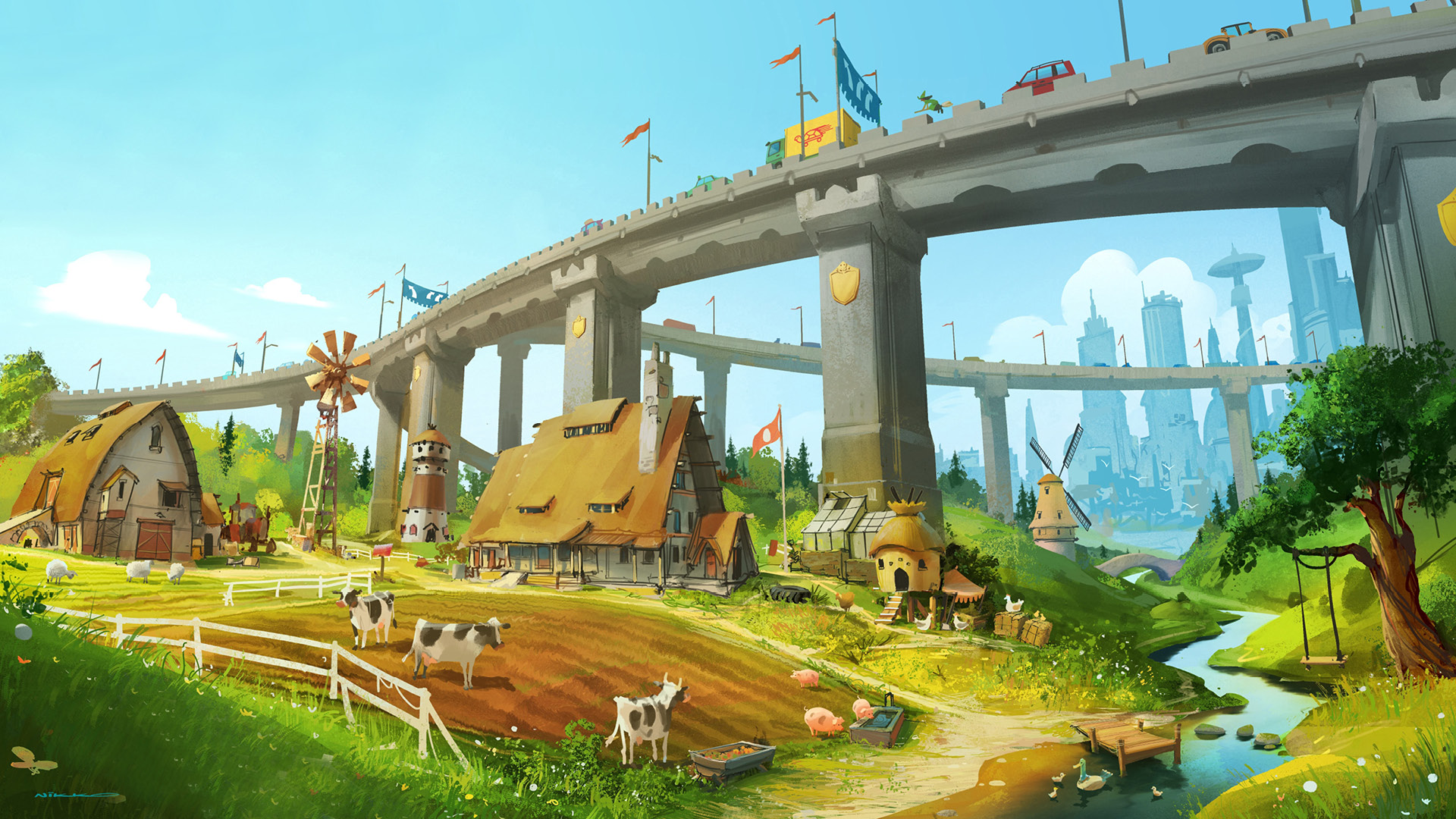 Superpigs Concept Art 1